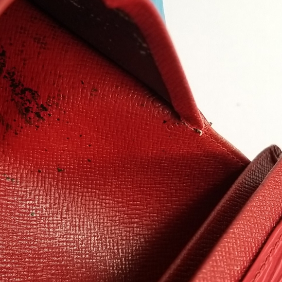 Louis Vuitton Red Epi Porte Monnaie Tresor Wallet - Picture 10 of 16